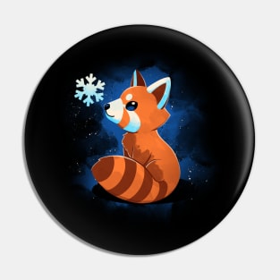 Red Panda Winter Christmas Pin