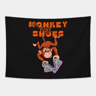 Monkey Shoes Tapestry