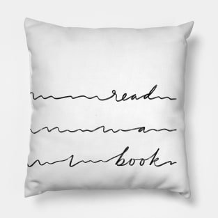 read a book scribble Pillow