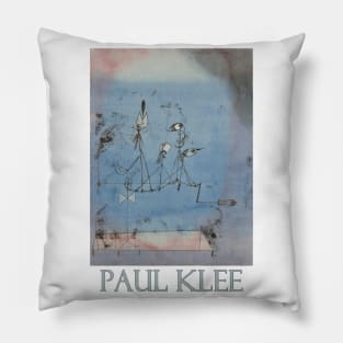 Twittering Machine (1922) by Paul Klee Pillow