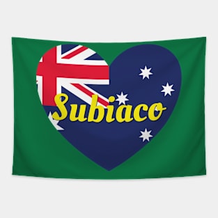 Subiaco WA Australia Australian Flag Heart Tapestry