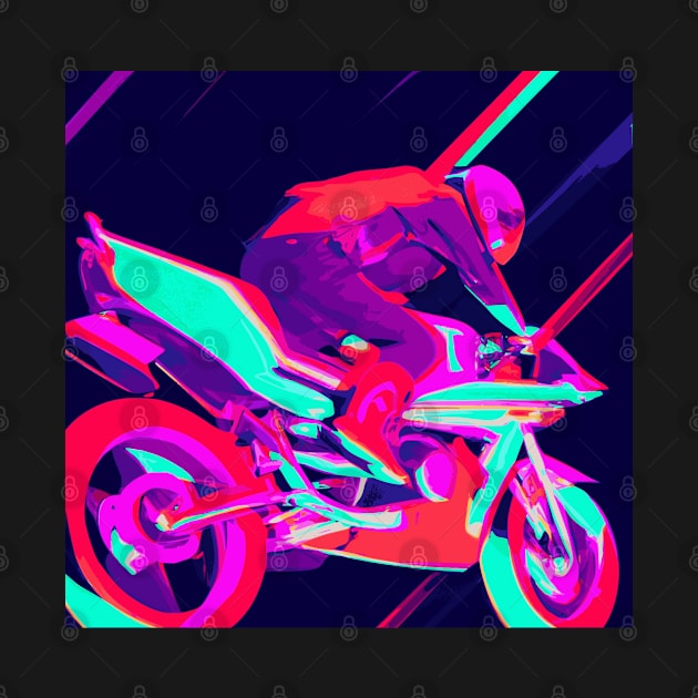 Super Sports Bike rider by ArtCora