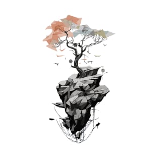 Tree and Stones Minimalist T-Shirt