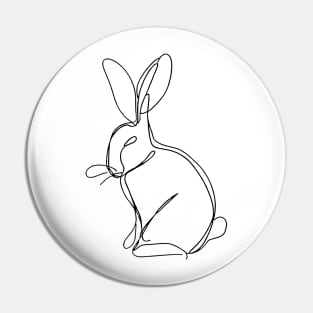 Bunny Rabbit Art | Minimalist line art illustration 1 Pin