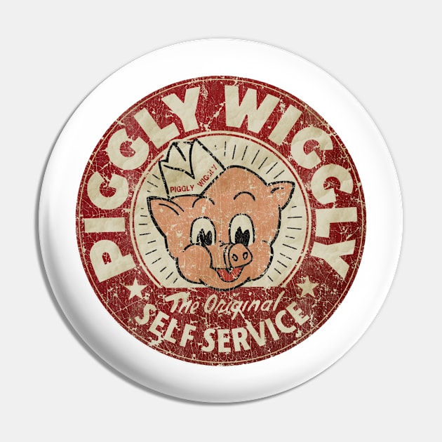 Vintage Piggly Wiggly Pin by Jacob.Manfred