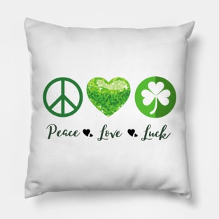 Peace, Love, Luck Pillow