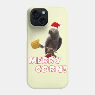 African Grey Parrot Holiday Christmas Santa Phone Case