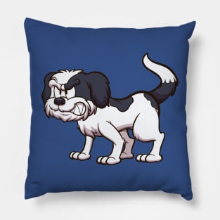 Angry Shih Tzu Dog Pillow