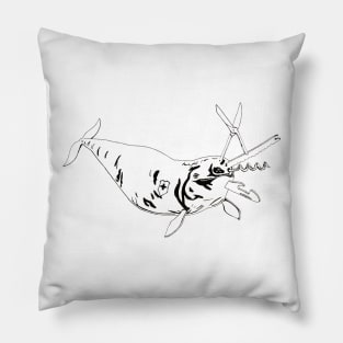 Swiss Army Narwhal Pillow