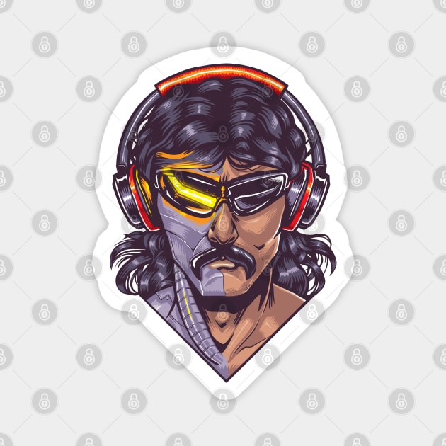 Dr. Disrespect - Twitch - Two Time Magnet by BeezleBubRoss