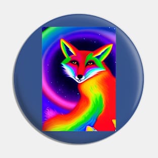 BEAUTIFUL RAINBOW FOX Pin