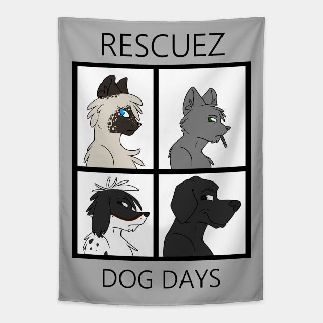 Dog Days Tapestry by possumtees