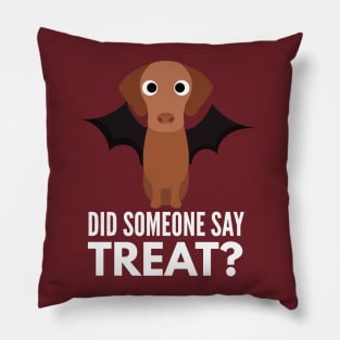 Vizsla Halloween Trick or Treat Pillow