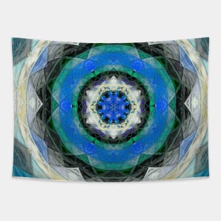 Blue Southwest Boho Tile Tapestry