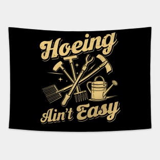 Hoeing Ain't Easy | Gardening Tapestry