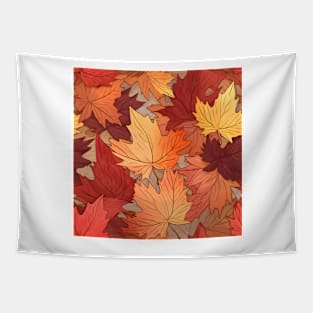 Autumn Leaves Pattern 21 Tapestry