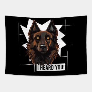 Funny Belgian Tervuren Dog Owner Humor Tapestry