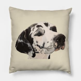 Harlequin Great Dane Pillow