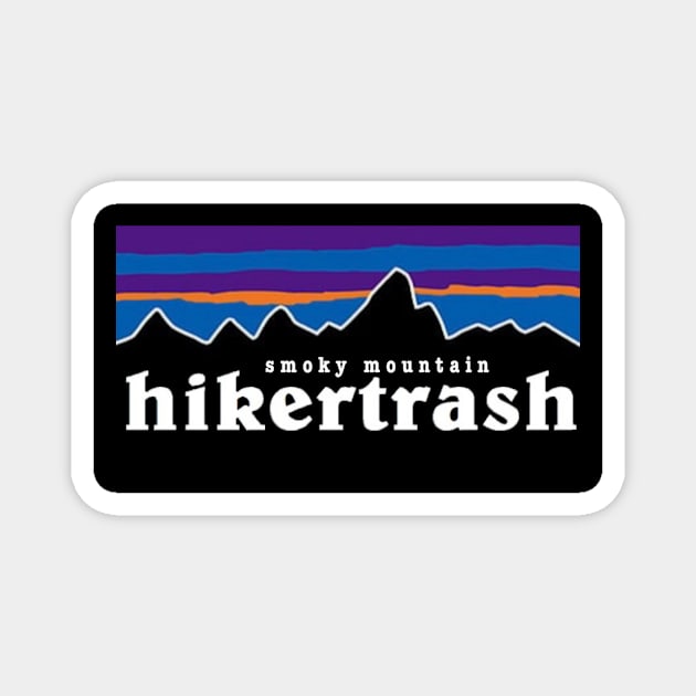 Trashogonia Magnet by Unofficial Smoky Mountain Hikertrash Merch