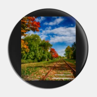 Railroad Tracks at Grand-Pre National Historic Site Pin