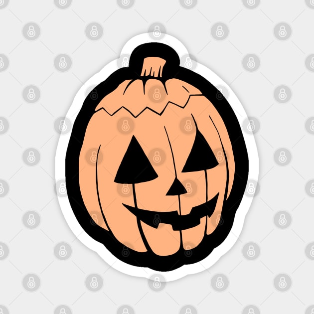 Halloween Pumpkin Magnet by MaterialGods