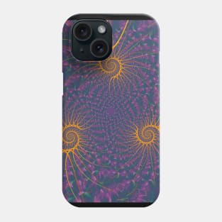 Golden Spirals Phone Case