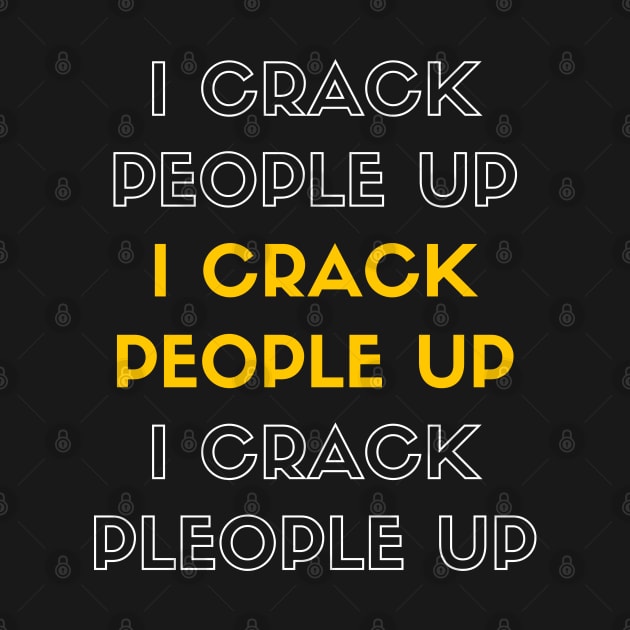 I Crack People Up Funny Chiropractor Spine adjust Therapist by patroart