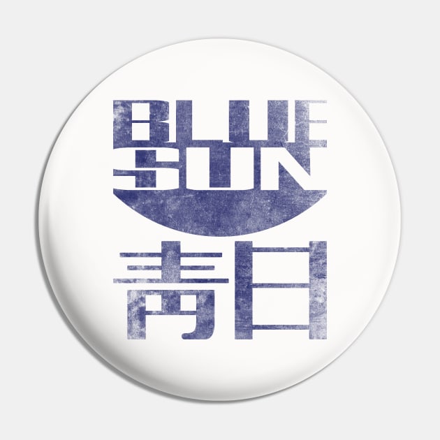 Blue Sun Pin by n23tees