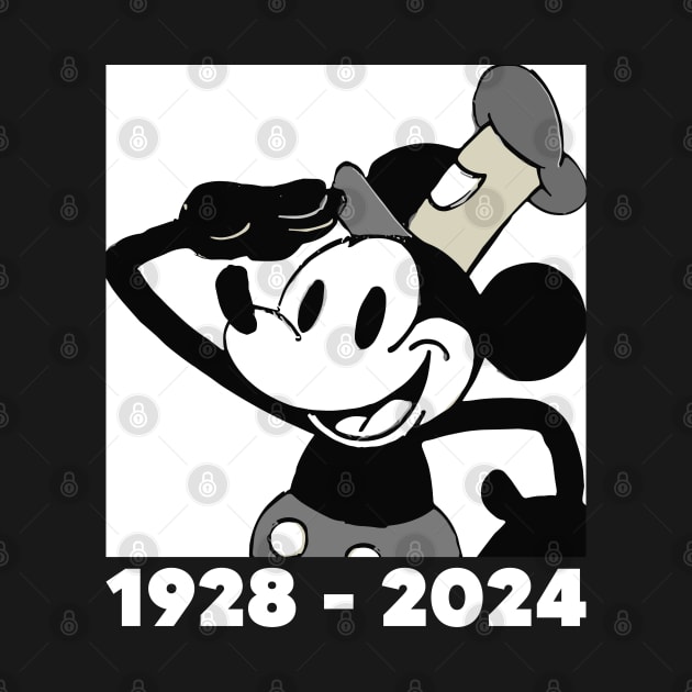 Steamboat Willie. 1928 - 2024 by Megadorim