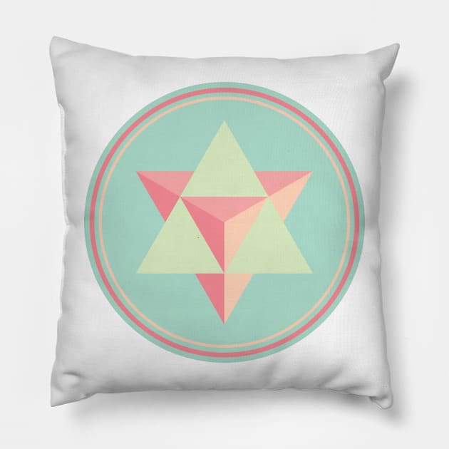 Merkaba Pillow by GalacticMantra