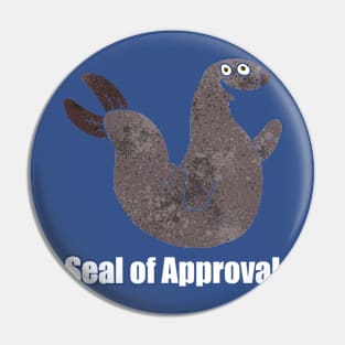 Seal of Approval - light text Pin