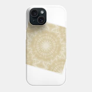 Kaleidoscope in beige Phone Case