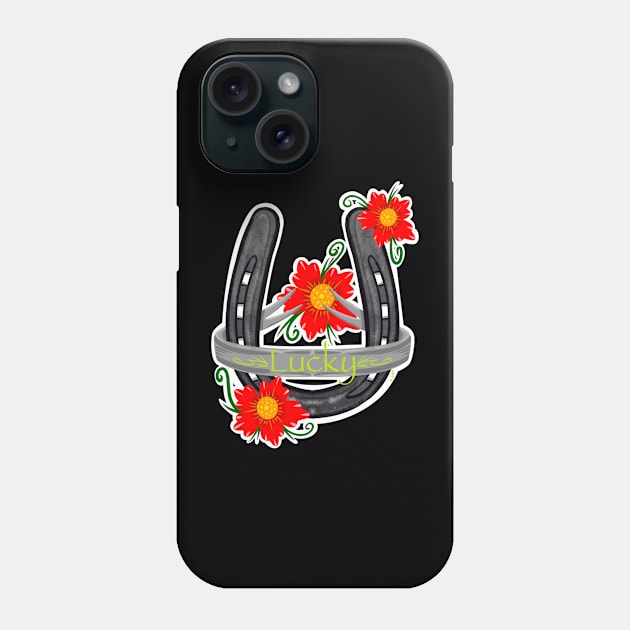 Lucky horseshoe Phone Case by Chillateez 