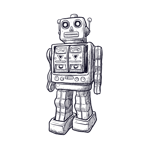 robot drawing