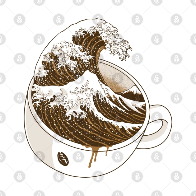 The Great Wave off Coffee by quilimo