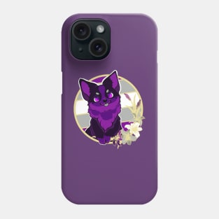 Gray-asexual corgi Phone Case