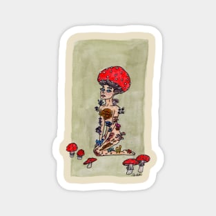 Mushroom Fairy Magnet