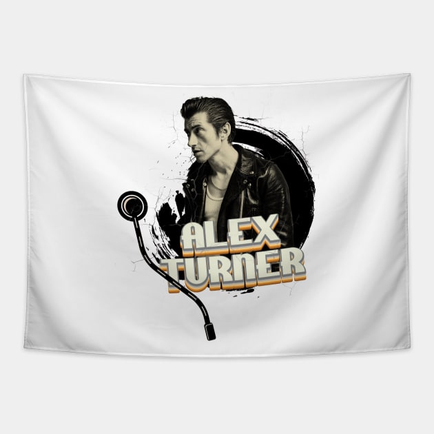 Artic Monkeys Alex Turner // Vinyl Style 90's Tapestry by Quartz Piorus