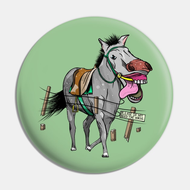 Hungry Horse Pin by mailboxdisco