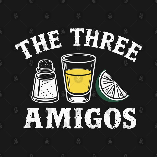 The 3 Three Amigos T-shirt Funny salt, tequila & lime Fiesta by Shopinno Shirts