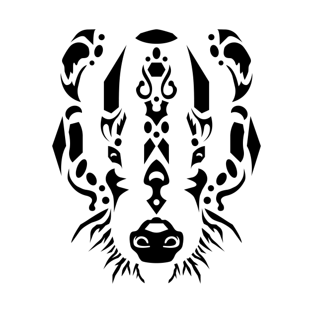 Tribal Badger by Danie Bevis Design