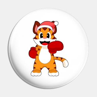 Tiger Christmas Boxer Pin