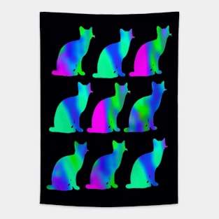 Neon Kitties! Tapestry