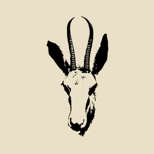 Gazelle Antelope Silhouette Illustration T-Shirt