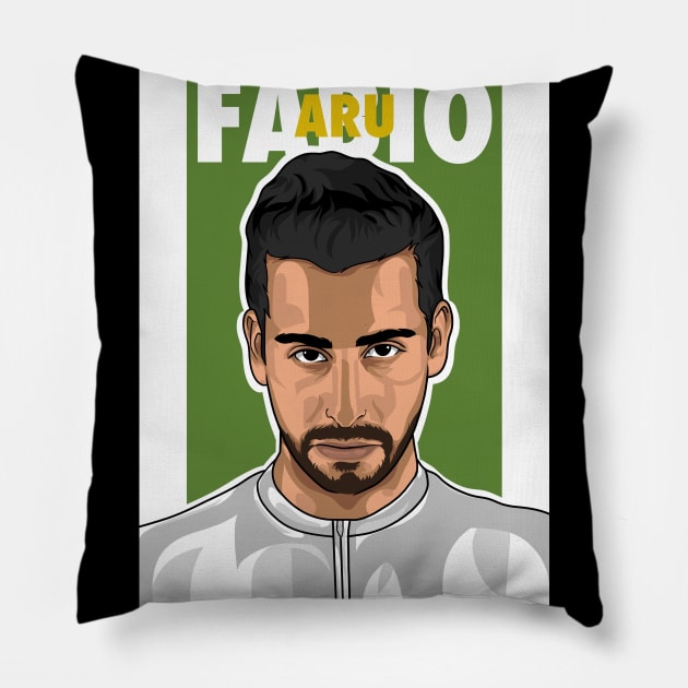 Fabio Aru Pillow by Rekayasabumi