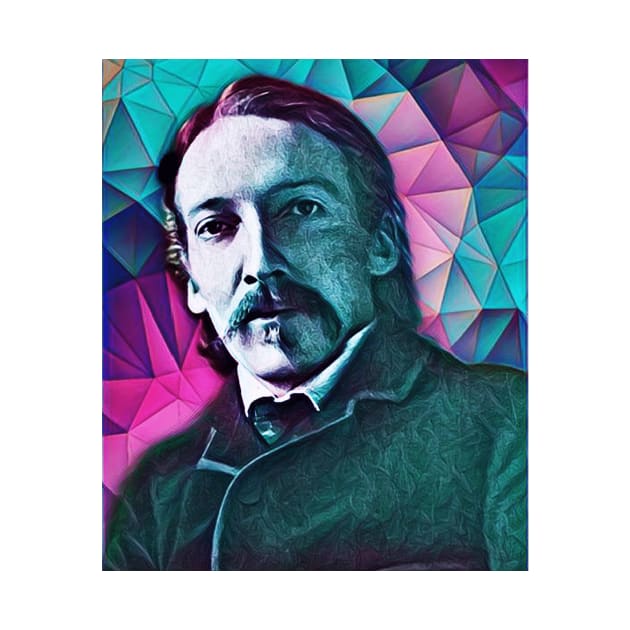 Robert Louis Stevenson Portrait | Robert Louis Stevenson Artwork 2 by JustLit