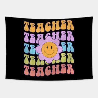 Teacher Retro 60S 70S Graphic Tapestry