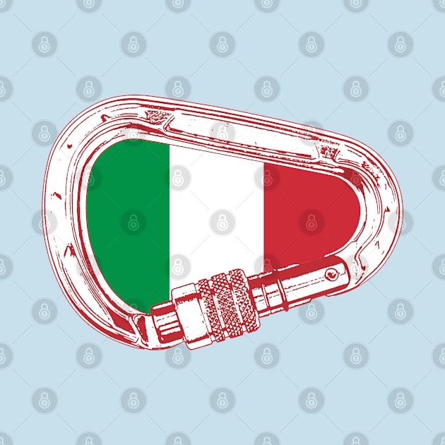 Italy Flag Climbing Carabiner by esskay1000