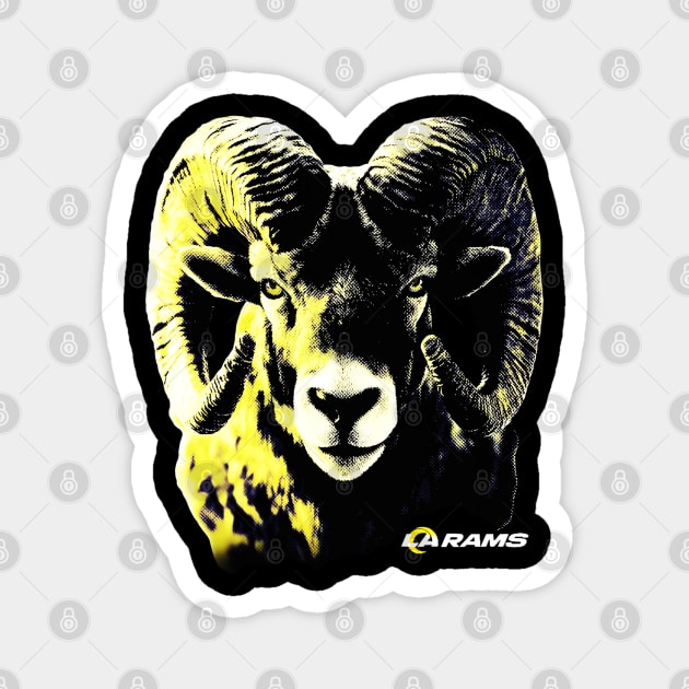 Los Angeles Rams - NFL Football Magnet by nicklower