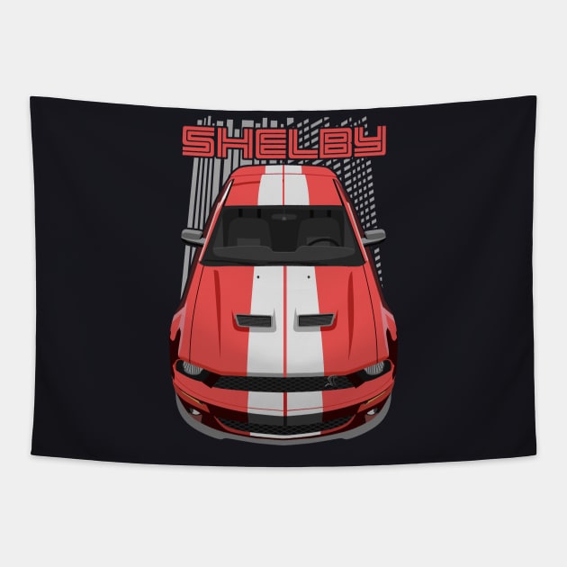 Mustang Shelby GT500 2007-2009-red Tapestry by V8social